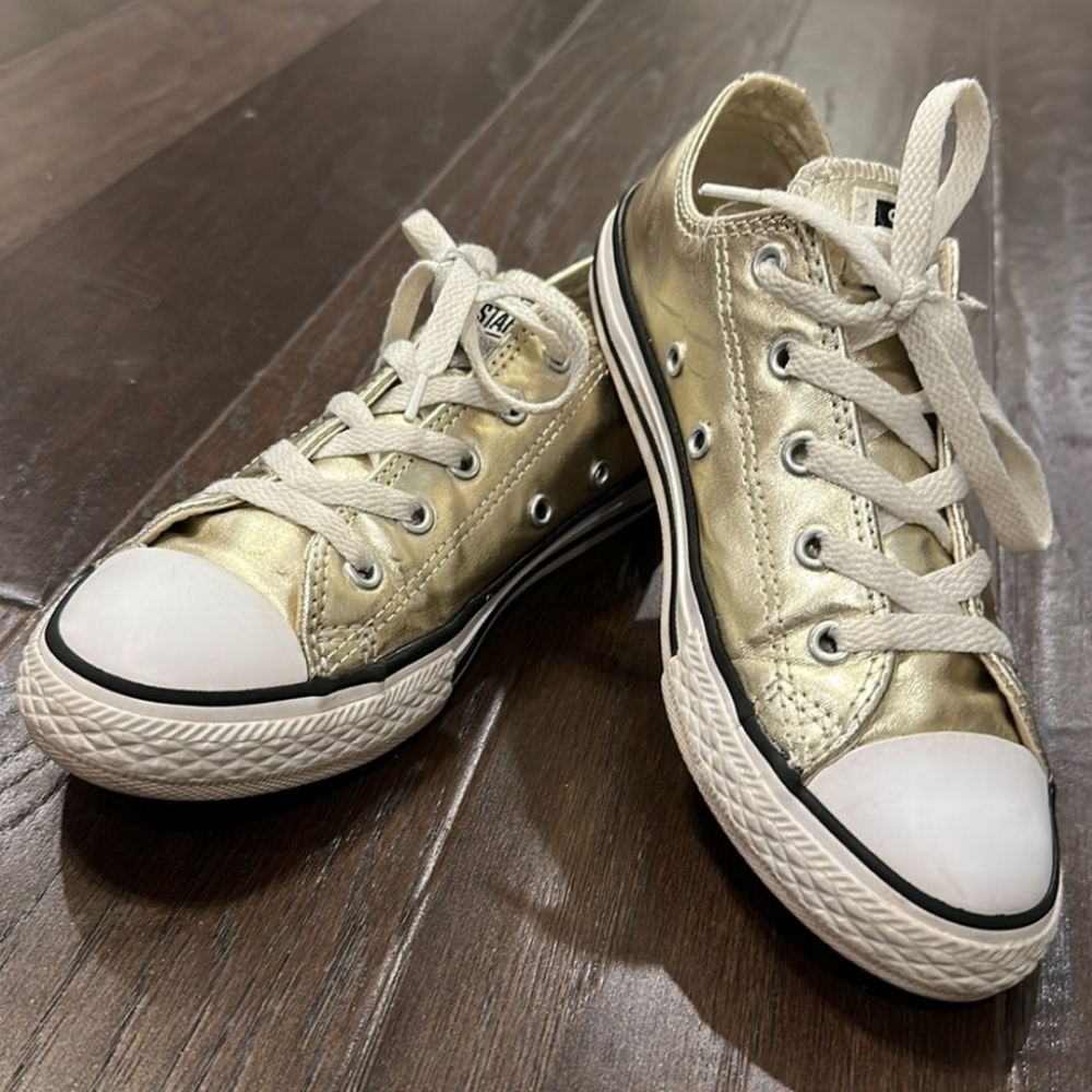 Gold Converse Chuck Taylors